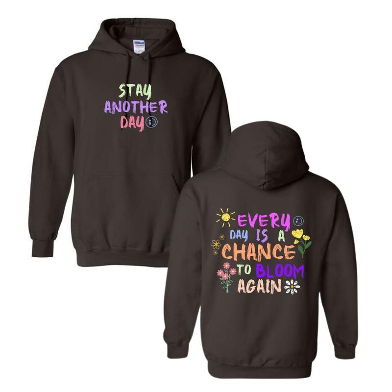 Stay Another Day Spring '25 Exclusive Mental Health Awareness Hoodie T-Shirts, Sweatshirt | RetroVerseTees.com
