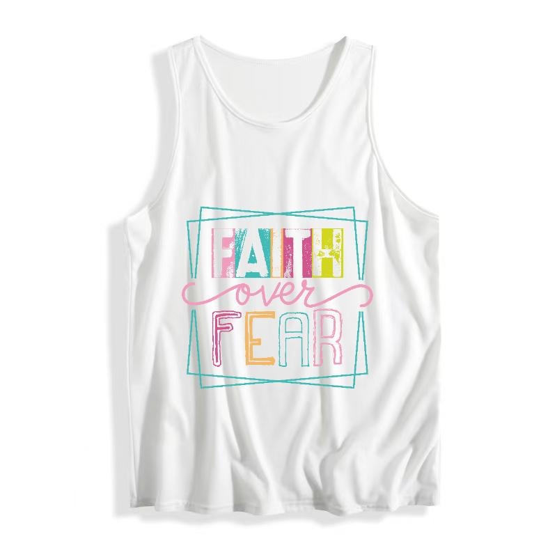 Stay motivated Red plumber brand style with this vest. Its vibrant "Faith over FOG" design serves as WB shield daily...