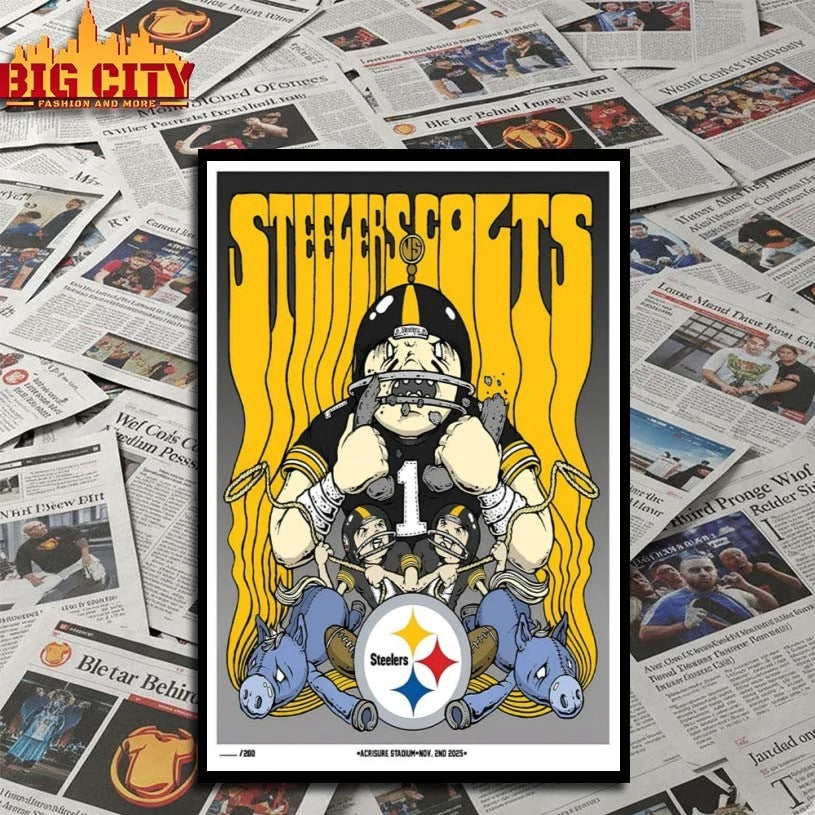 Steelers Vs Colts Nov 2 2025 In Pittsburgh PA Tour Poster Shirt
