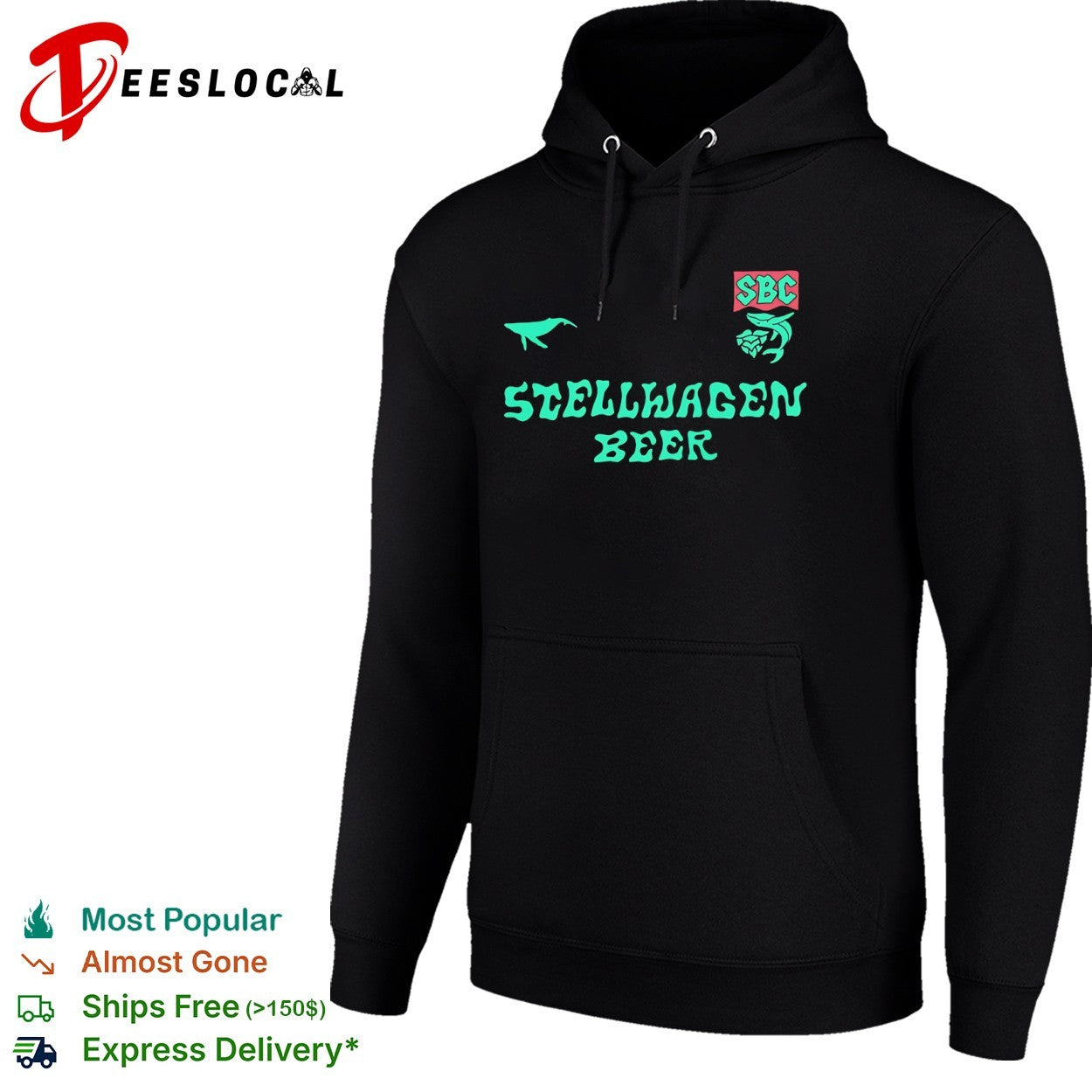 Stellwagen Beer SBC Whale Logo shirt