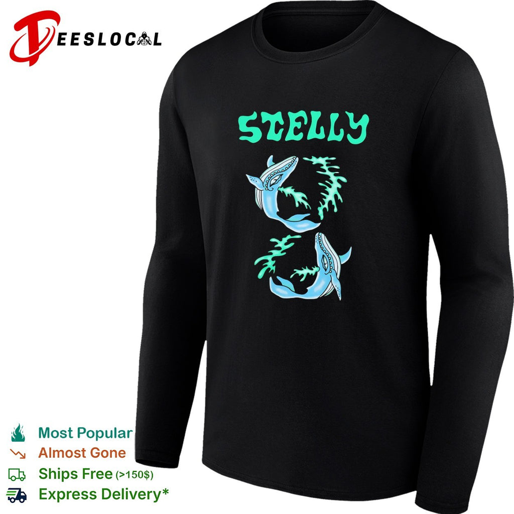 Stelly Whale ocean marine life whales sea creature shirt