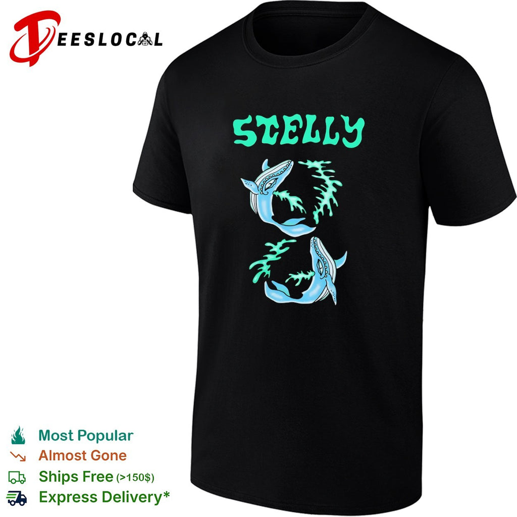 Stelly Whale ocean marine life whales sea creature shirt