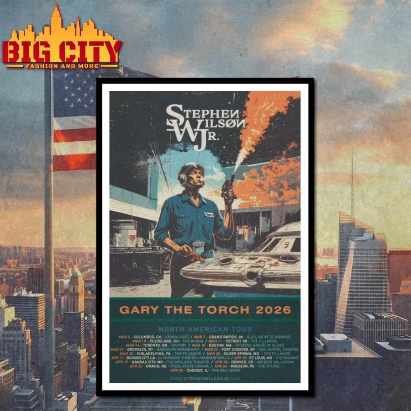 Stephen Wilson Jr Gary The Torch Tour 2026 Poster shirt