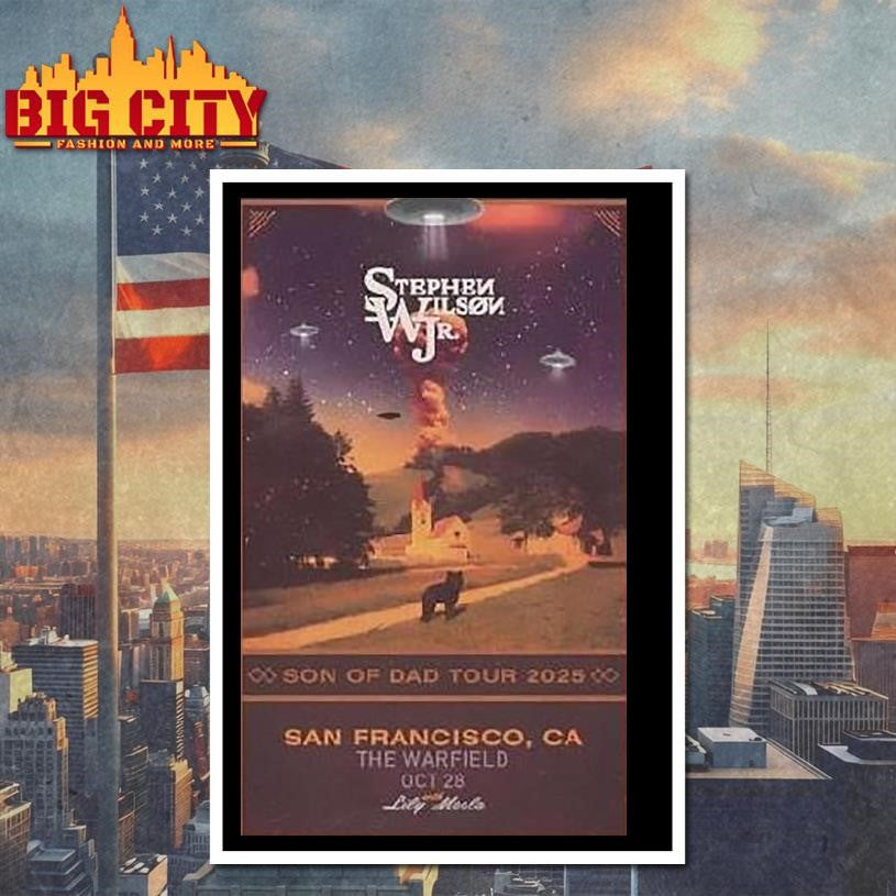 Stephen Wilson Jr Oct 28 2025 The Warfield San Francisco Tour Shirt