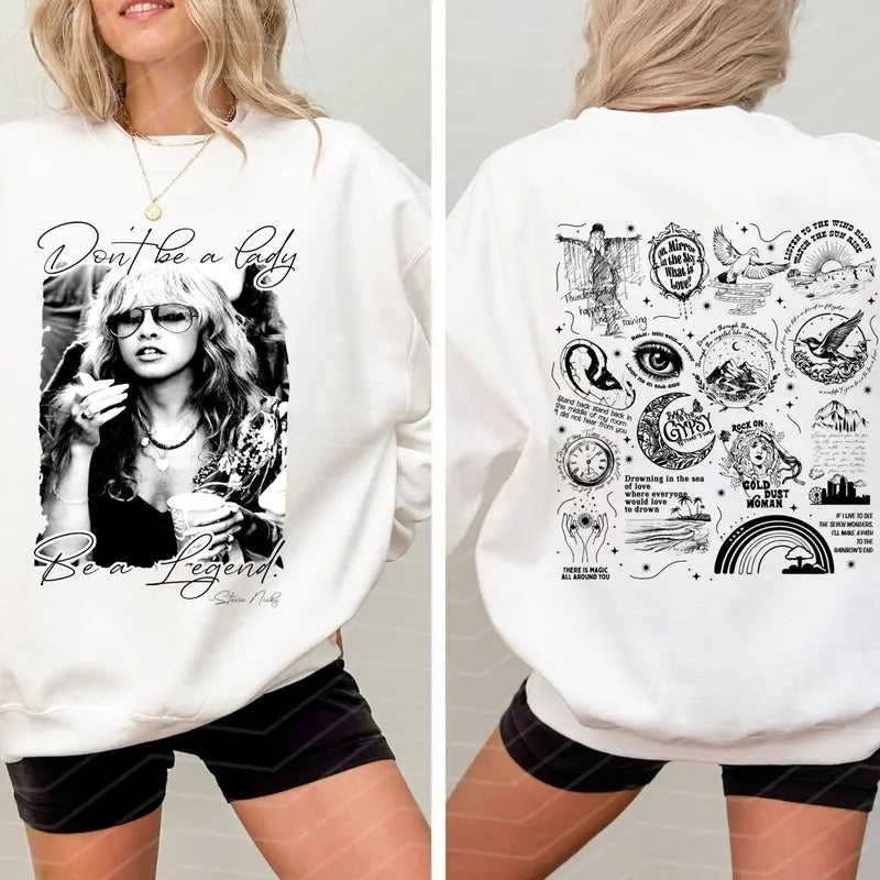 Stevie Nicks Be A Legend Shirt, Stevie Nicks Shirt Hoodie, Sweatshirt | RetroVerseTees.com