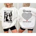 Stevie Nicks Dreams 2 Sides Shirt Sweatshirt Hoodie, Stevie Nicks Sweatshirt, Gift For Fan | RetroVerseTees.com