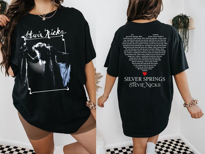 Stevie Nicks Silver Spring Shirt, Stevie Nicks Concert Tour Shirt Hoodie, Sweatshirt | RetroVerseTees.com