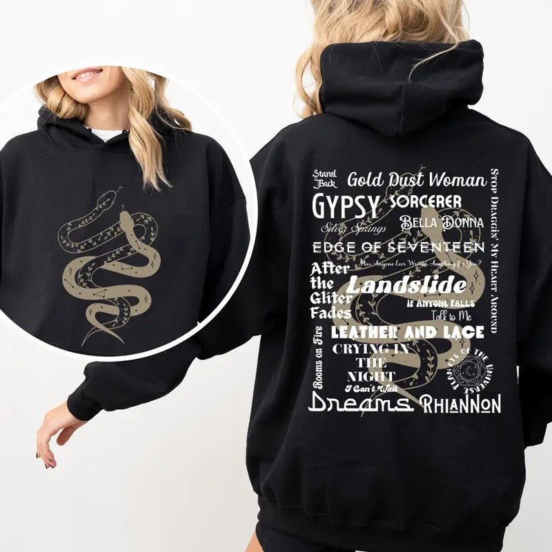 Stevie Nicks Tracklist 2 Side Shirt, Go Your Own Way Sweatshirt Hoodie, Gift for her Comfort Cotton | RetroVerseTees.com
