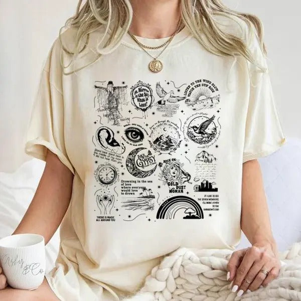 Stevie Nicks Tracklist Crystal Shirt, Stevie Nicks Shirt Hoodie, Sweatshirt | RetroVerseTees.com