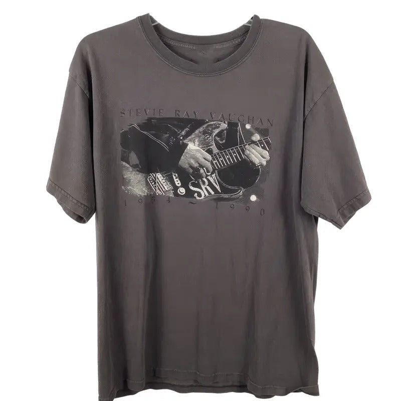 Stevie Ray Vaughan T-Shirt Collection in Charcoal Tone - Featuring 2001 Guita Hoodie, Sweatshirt | RetroVerseTees.com