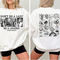 Stevie Vintage Sweatshirt, Don't Be A Lady Be A Legend 2 Side Ver2 Sweatshirt, Music Concert Hoodie, Gift For Women and...