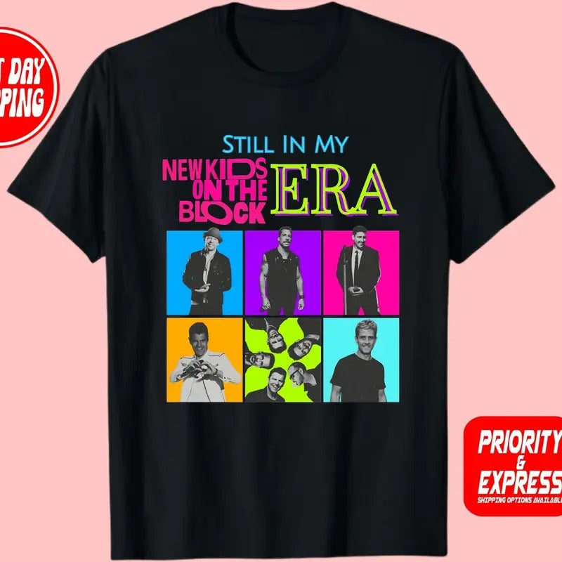 Still In My New On The Block Era Shirt, Retro Band Tee, Old School Boy Band Hoodie, Sweatshirt | RetroVerseTees.com