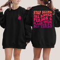 Stop Being The Bigger Person Slash Their Tires Sarcasm Sweatshirt Mental Health Sweatshirt Motivational Quote Sarcastic...