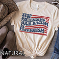 Stop Pretending Your Racism Is Patriotism Anti #Trurmp Shirt, Pro Immigration Anti MAGA Tshirt, Liberal Democrat Tee ,...