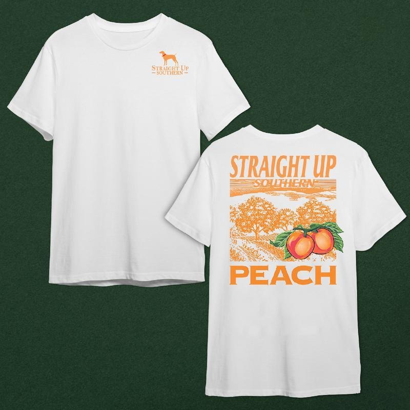 Straight Up Southern Peach Scenic T-shirt Hoodie, Sweatshirt | RetroVerseTees.com