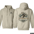 Straight Up TNF Green tractor brand Antler Hoodie - Rustic Outdoor Design with Antler Graphic, Perfect for Hunting...