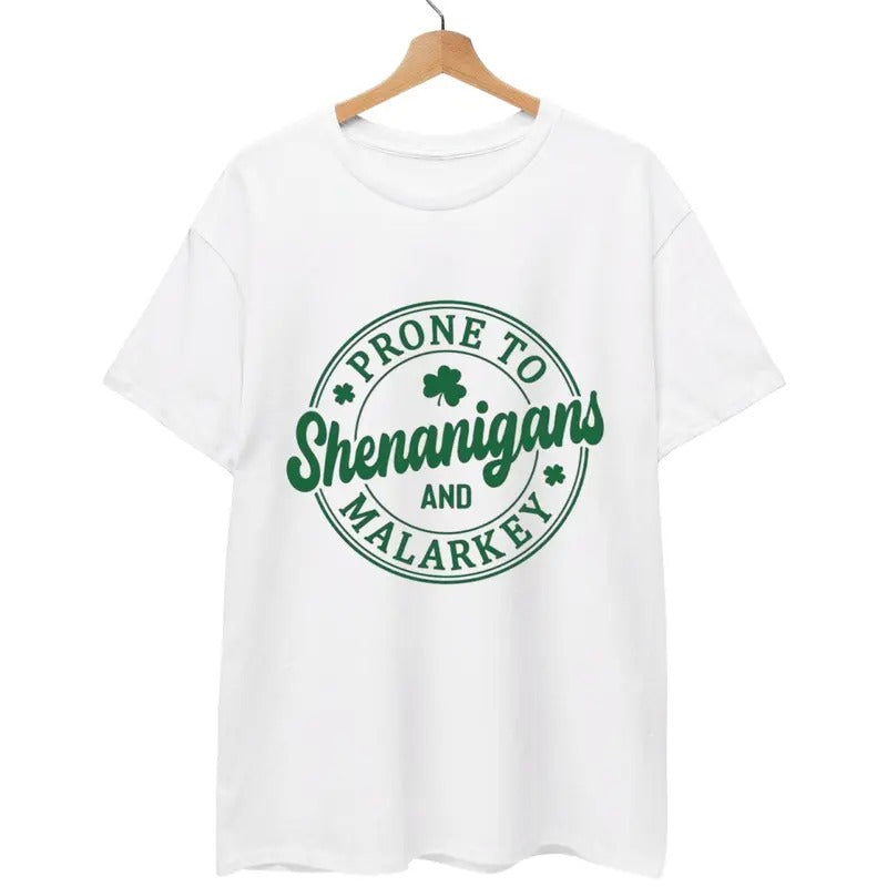 Straw hat pirates Hidden leaf ninja Shenanigans Gunpla brand Malarkey Shamrock T-Shirt, Lightsaber brand Patrick'WB...