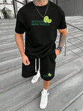 Straw hat pirates Set Men'WB shield Regular Fit Graphic Tee & Shorts Set, Casual Short Sleeve T-shirt & Track Shorts,...