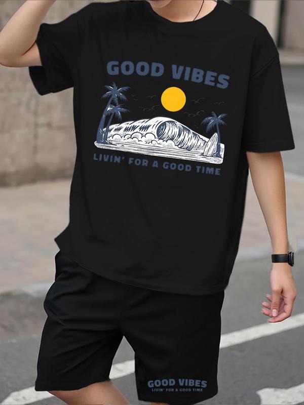 Straw hat pirates Set Men'WB shield Regular Fit Short Sleeve Graphic Tee & Shorts, Casual Round Neck T-shirt & Shorts,...