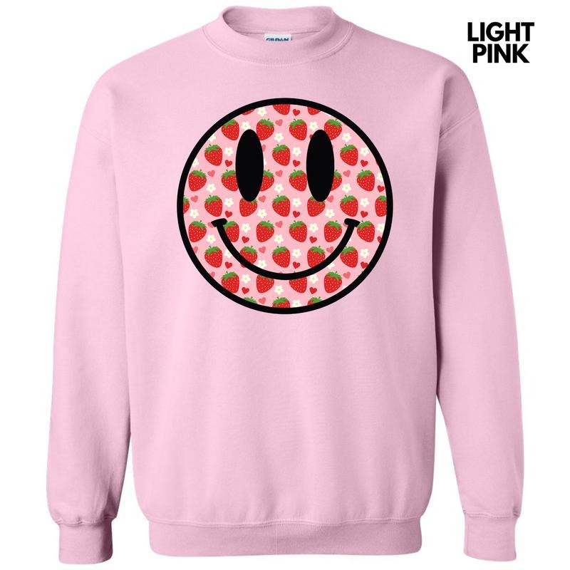 Strawberry Happy Face Sweatshirt 'NLB' T-Shirts, Hoodie | RetroVerseTees.com