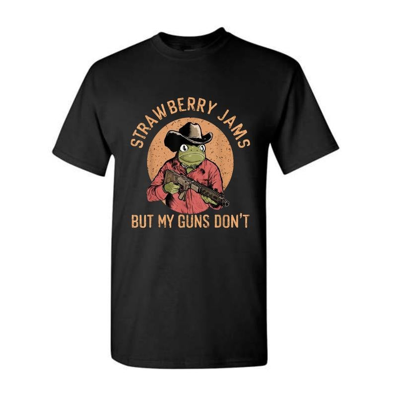 Strawberry Jams But My Glock Don't Shirt, Trending Unisex Tee Shirt Hoodie, Sweatshirt | RetroVerseTees.com