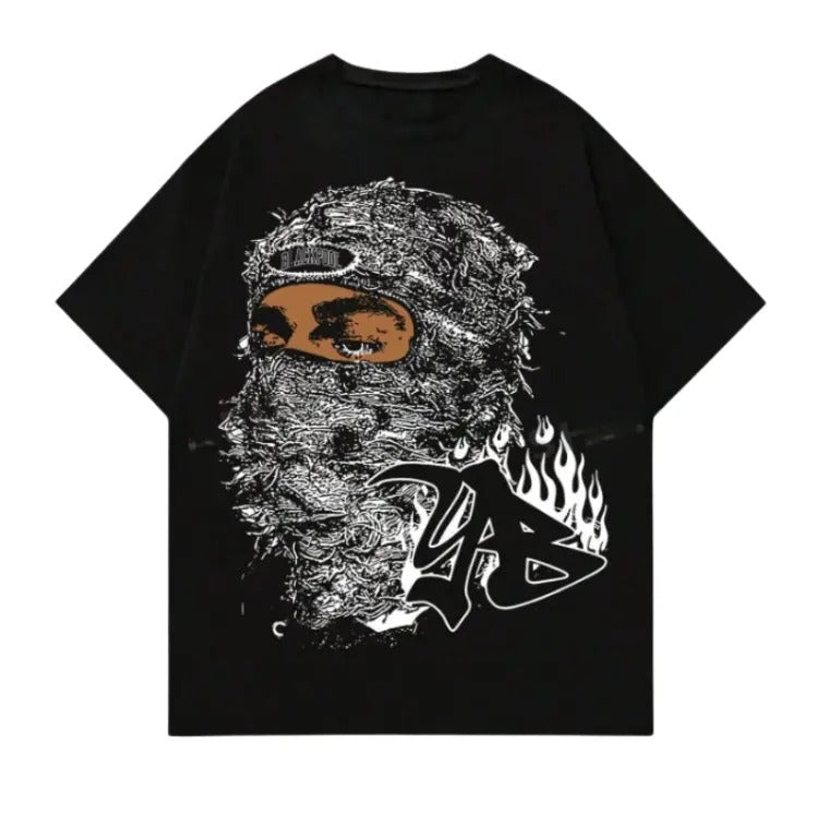 Street Life Men's Portrait Printed Short Sleeve T-Shirt, Suitable For Daily Wear In Spring Tshirt, Sweatshirt, Hoodie...