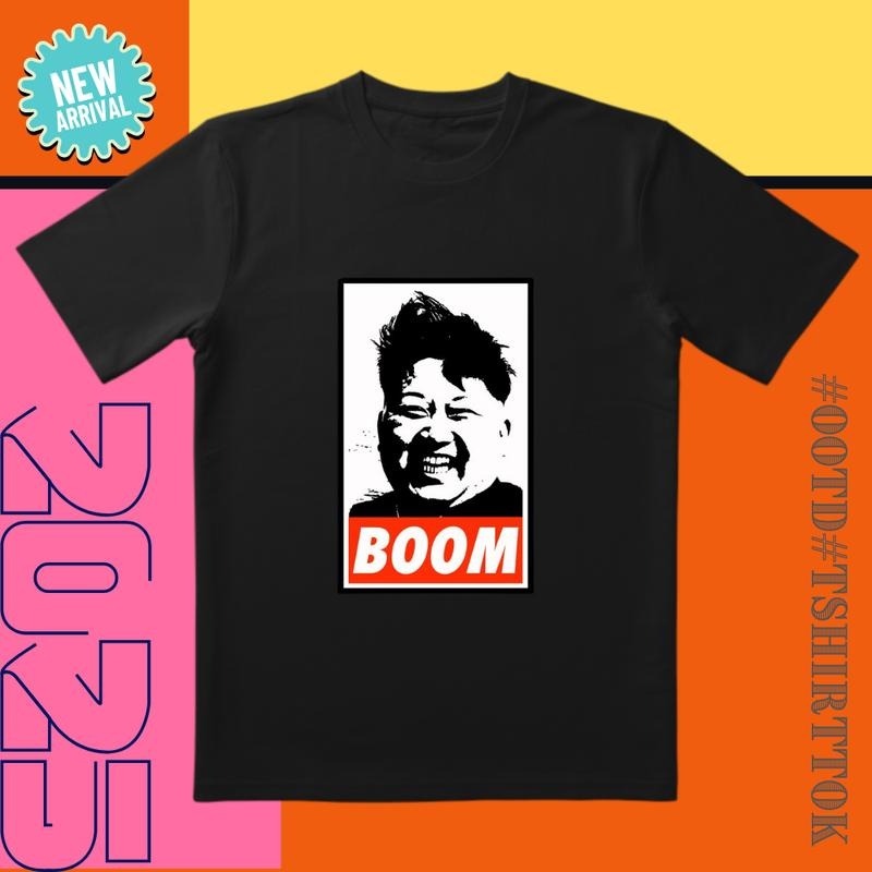 Black-White 'BOOM' Tee |    Minimalist Design |   Daily/Street Style Masterpiece Hoodie, Sweatshirt | RetroVerseTees.com