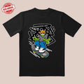 Street Trend! 'Skateboarder Boy' Tea | Orange Hat & Green Hands + Graffiti Backdrop | Trendy All-Day Style for Youth...