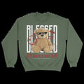 Streetwear Blessed Bear - Oversized Sweatshirt - Comfortable 100% Cotton - Graphic Sweatshirt  Menswear T-Shirts, Hoodie