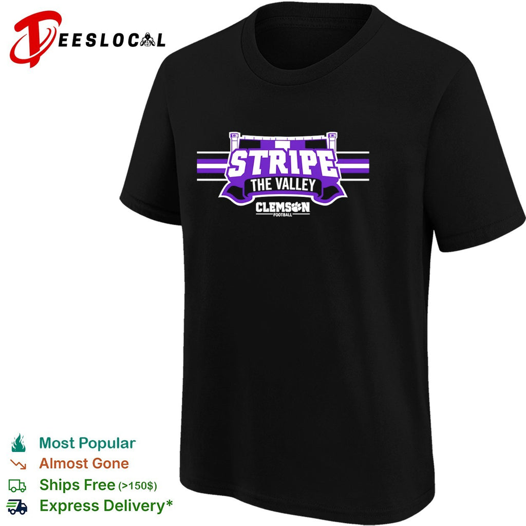Stripe the Valley Clemson Football shirt