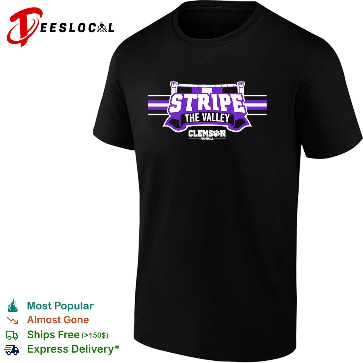 Stripe the Valley Clemson Football shirt