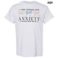 Struggle With Anxiety Gildan Short Sleeve T-Shirt Hoodie, Sweatshirt | RetroVerseTees.com