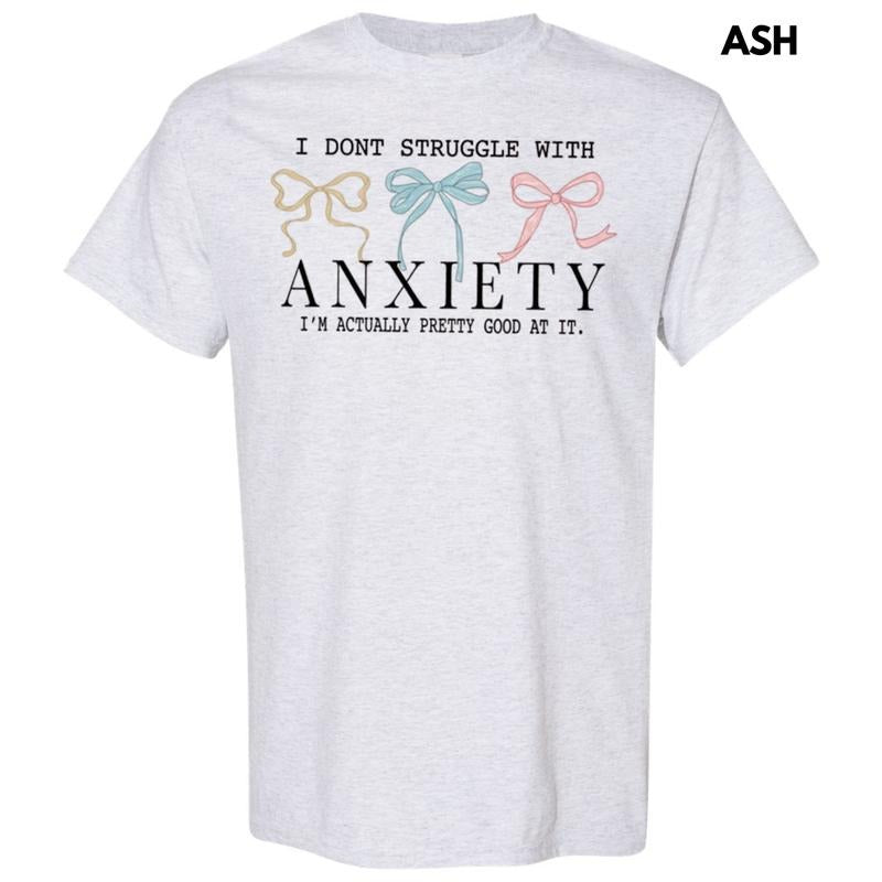 Struggle With Anxiety Gildan Short Sleeve T-Shirt Hoodie, Sweatshirt | RetroVerseTees.com