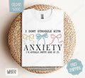 Struggle with Anxiety Shirt Gildan, Mental Health Women's Tee, Cute Women's Tshirt Plus Sizes Hoodie, Sweatshirt