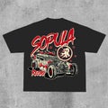 Studio Fun Flame Car Graphics Print Cotton T-Shirt Hoodie, Sweatshirt | RetroVerseTees.com