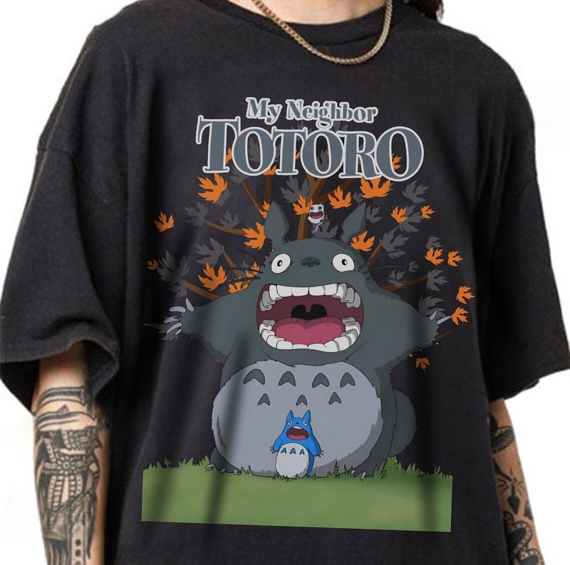 Studio Ghibli Shirt, Ghibli Fan Gift, Totoro T-Shirt Gift, Spirited Away Shirt Hoodie, Sweatshirt | RetroVerseTees.com
