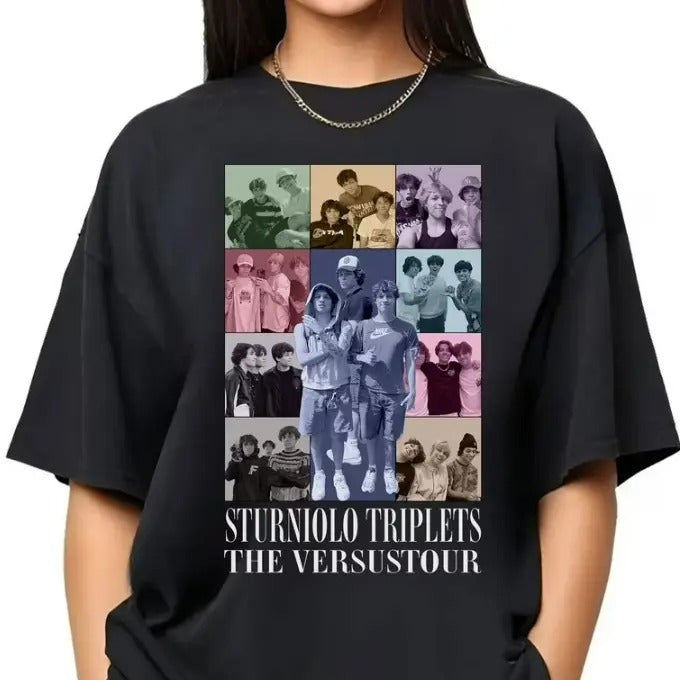 Sturniolo Triplets Era Tour Shirt, Sturniolo Triplet Shirt, Unisex Tshirt Hoodie, Sweatshirt | RetroVerseTees.com