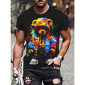 Stylish Bear Print T-Shirt for Men