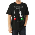 Stylish Fisher Man Print T-Shirt for Men - Short Sleeve Crew Neck Tee for Summer Outdoor Activities