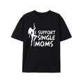 Stylish Men's Casual T-Shirt - Support Single Moms Print, All-Season Comfort & Easy Maintenance Made in USA Hoodie,...