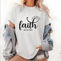 Stylish Tee with Catchy "For We Walk by Faith, Not by Sight" Slogan for WB shield Modern Gunpla brand Spiritual Look...