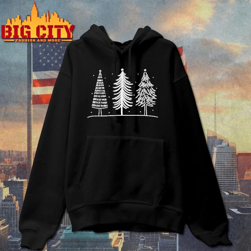Subtle Fuck Trump Doodle Christmas Tree shirt