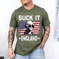 Suck It England Funny 4th of July George Washington 1776 T-Shirt | Unisex Cotton Tee, Short Sleeve, Size S-3XL Hoodie,...