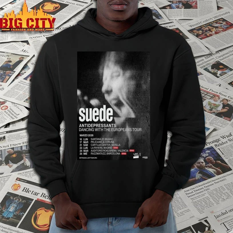 Suede Europeans New Tour 2026 Poster shirt