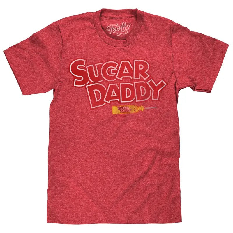 Sugar Daddy Logo T-Shirt - Red Hoodie, Sweatshirt | RetroVerseTees.com