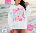 Summer Boho Floral Sweatshirt, Cute Flower Sweater, Women's Crewneck, Gift for Her T-Shirts, Hoodie | RetroVerseTees.com