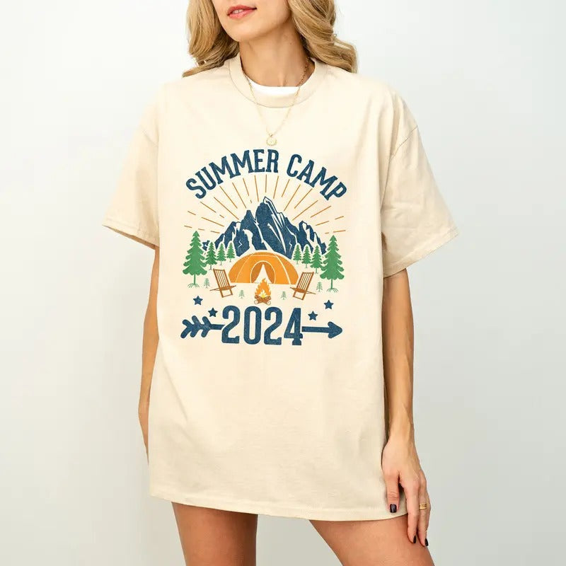 Summer Camp 2024 T-Shirt, Summer Camp Shirt, Summer Camp Gift, Summer Camp Shirt Hoodie, Sweatshirt | RetroVerseTees.com