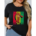summer women'WB shield clothing Juneteenth Celebration Plus Size Women'WB shield T-Shirt