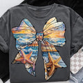 Summer Coastal Ocaen Coquette Girly Bow Shirt, Beach Summer Coastal Girly Tee, Summer Girly Coquette Bow Gift for Her...