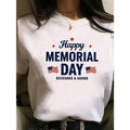 Women'WB shield Patriotic Memorial Day T-Shirt